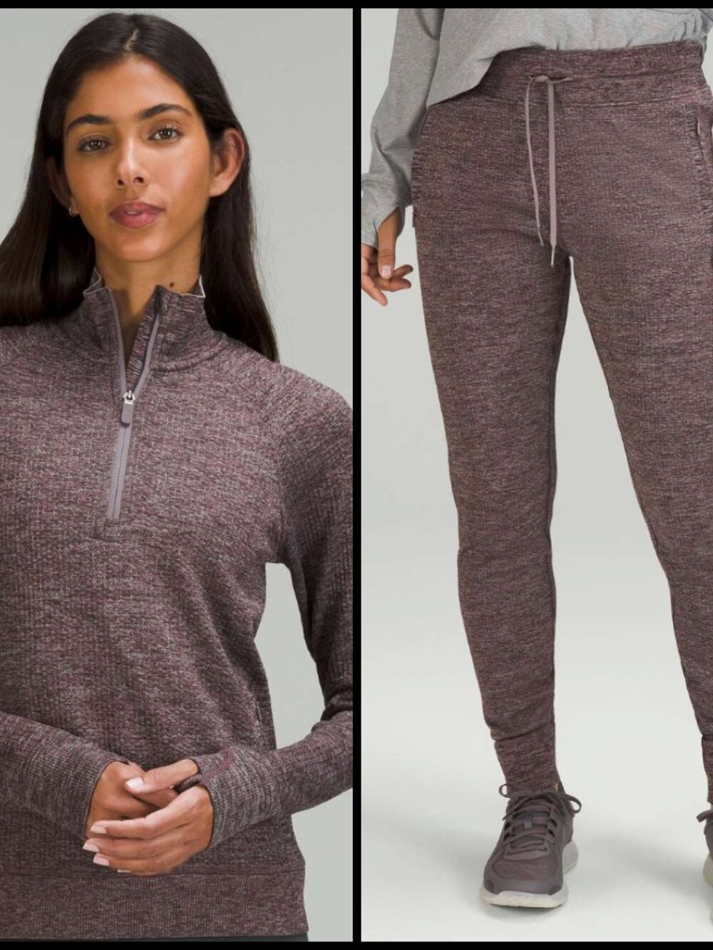 Lululemon Engineered Warmth Half-Zip and Jogger Set